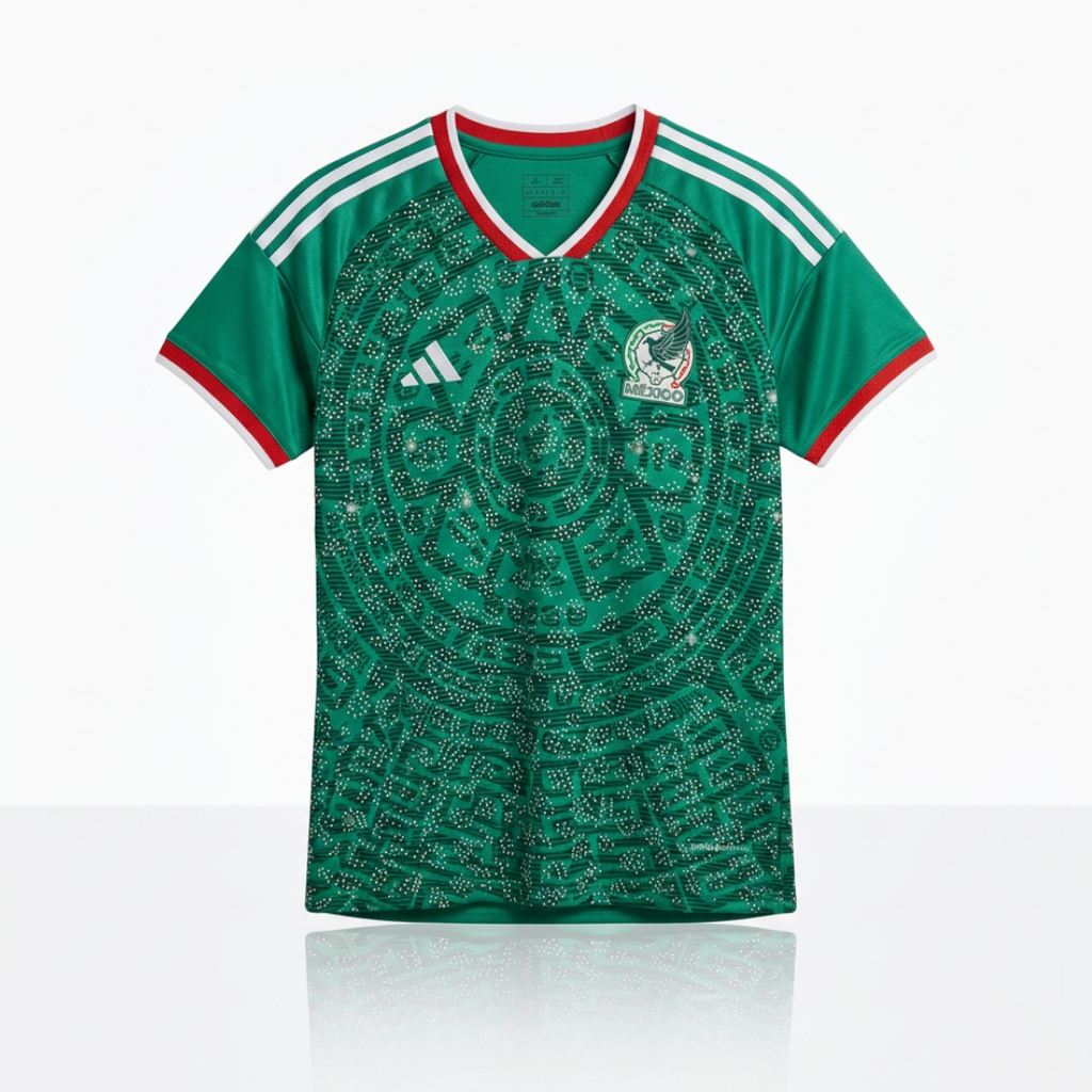 Jersey Verde Selección Nacional Mujer Slim Fit  Version Jugador Lluvia Brillos