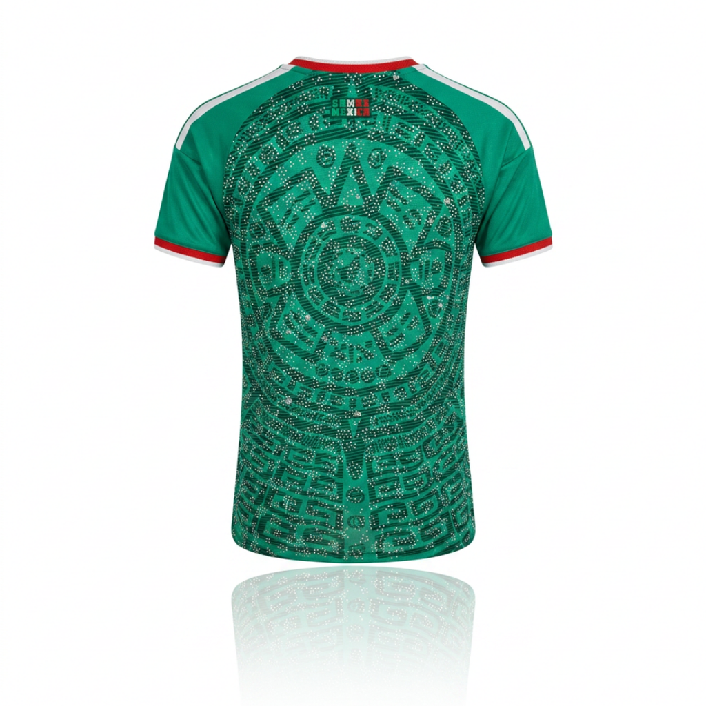 Jersey Verde Selección Nacional Mujer Slim Fit Version Jugador Brillos Animal Print