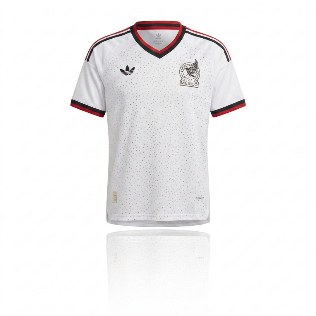 Jersey Blanco Selección Nacional Mujer  Version Jugador Brillos Lluvia