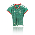 Jersey Verde Selección Nacional Mujer Slim Fit Version Jugador Brillos Animal Print