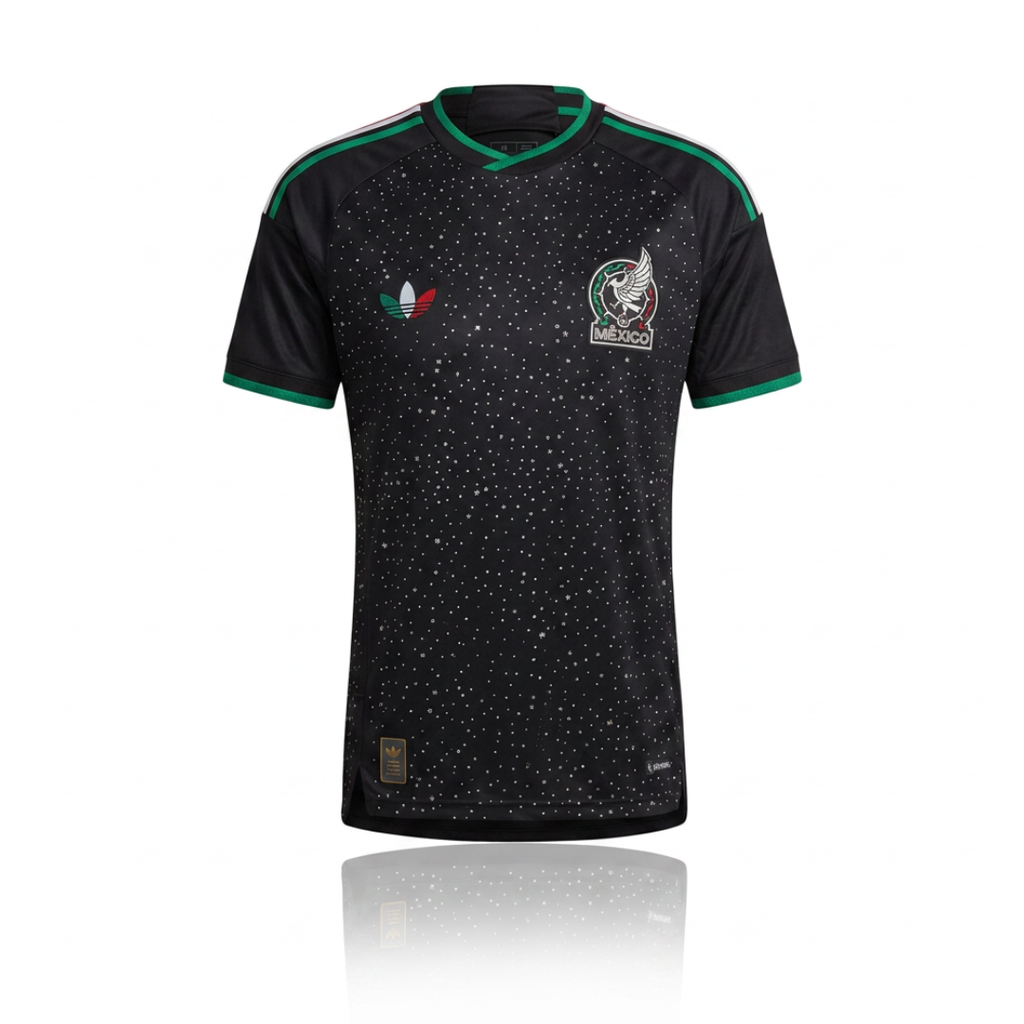 Jersey Selección Mexico Negra Brillos Lluvia