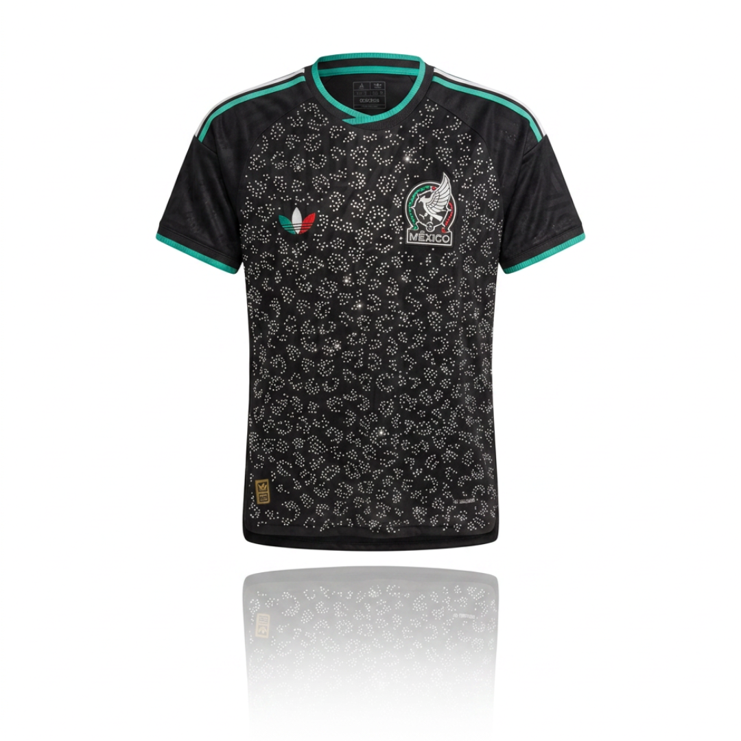 Jersey Selección Mexico Negra Brillos Animal