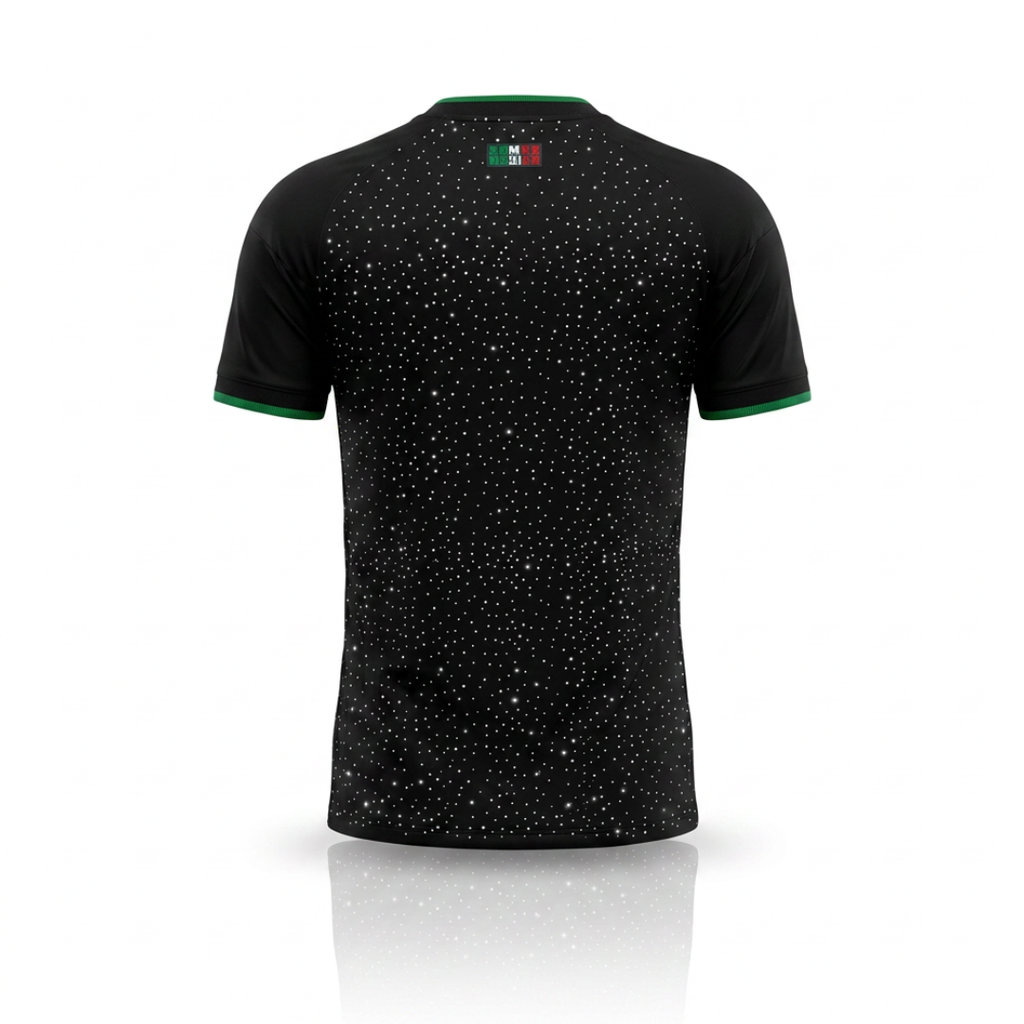 Jersey Selección Mexico Negra Brillos Lluvia