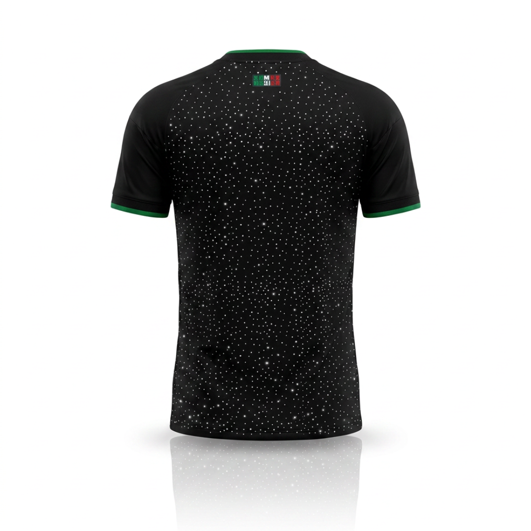 Jersey Selección Mexico Negra Brillos Lluvia